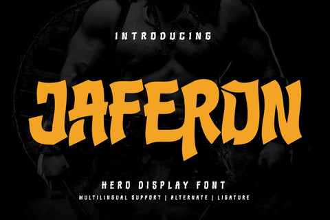 Jaferon | Display Hero Font Font twinletter 