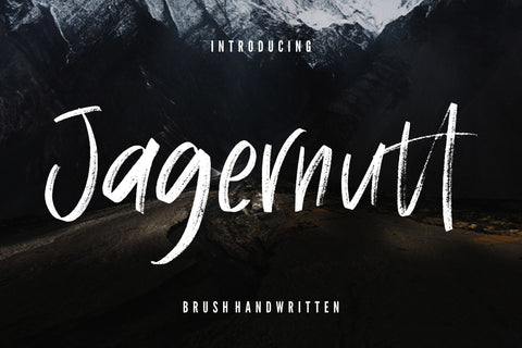 Jagernutt Brush Handwritten Font Creatype Studio 