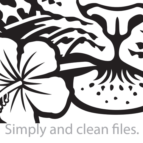 Jaguar head with aviator sunglasses and hibiscus flower SVG TribaliumArtSF 