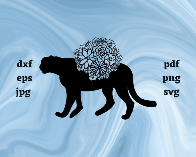 Jaguar Mandala SVG Cut File SVG Northern Light SVG 