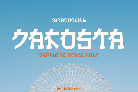 JAKOSTA - Japanese style font Font twinletter 