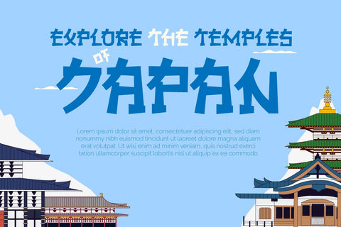 JAKOSTA - Japanese style font Font twinletter 