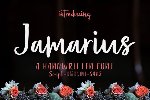 Jamarius Script - A Handwritten Font Duo Font Zane Studio55 