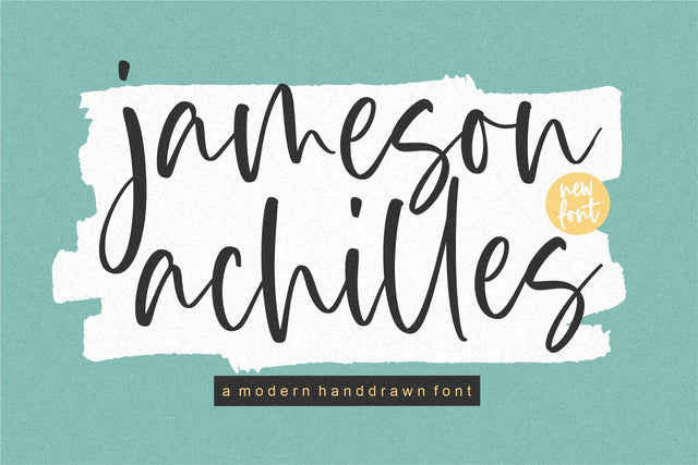 Jameson Achilles a Modern Handdrawn Font Font Balpirick 