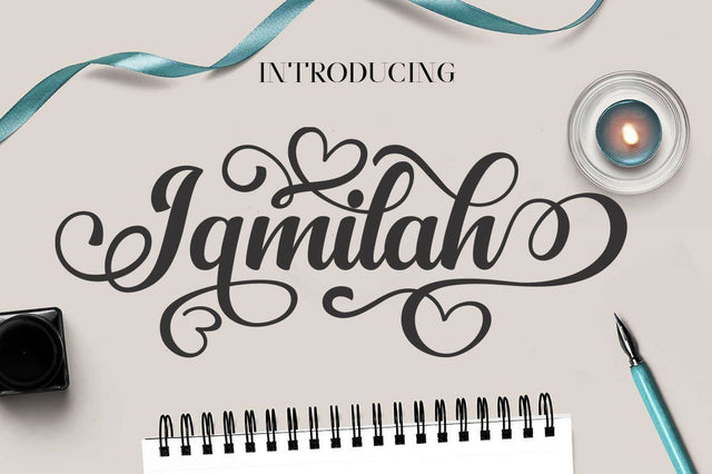 Jamilah Regular and Italic Font marwah store 