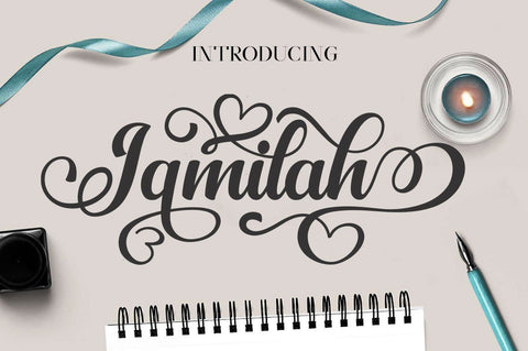 Jamilah Regular and Italic Font marwah store 