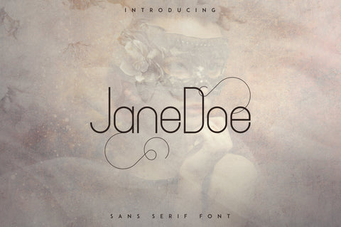 JaneDoe Sans Serif font Font VPcreativeshop 
