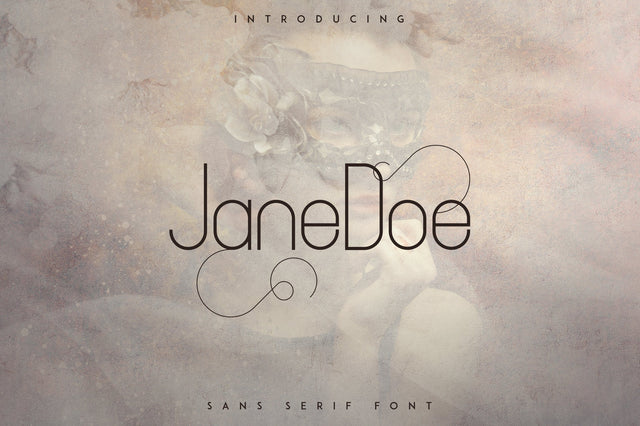 JaneDoe Sans Serif font Font VPcreativeshop 
