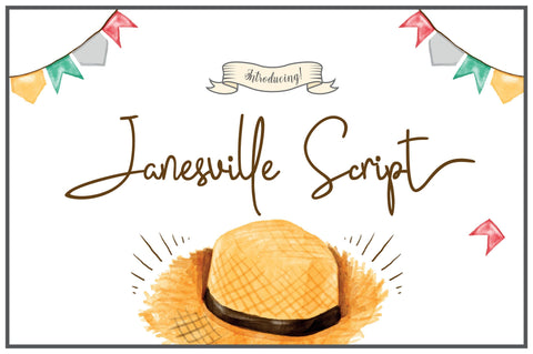 Janesville Script Font Fargun Studio 
