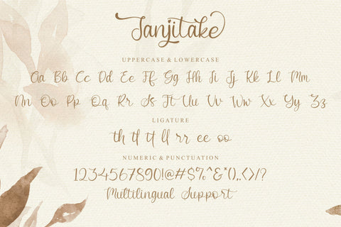 Janjitake Font Qwrtype Foundry 