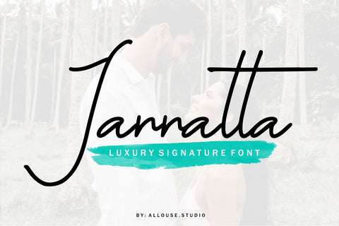 Jannatta - Luxury Signature Font Font Allouse.Studio 