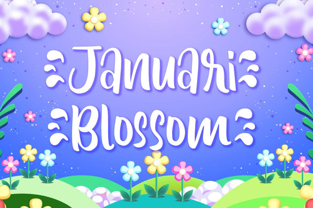 Januari Blossom Font Madatype Studio 