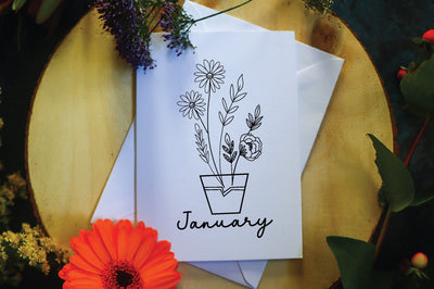 january wildflower svg design SVG sk.swapon Roy 