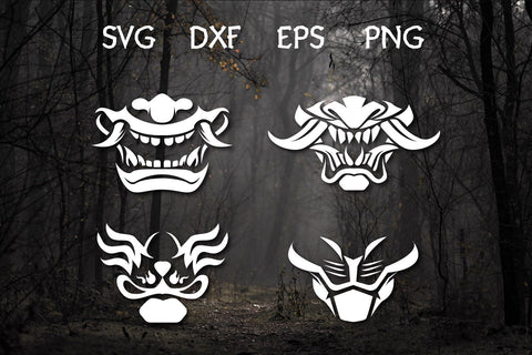japanese devil mask for face mask cut file SVG dadan_pm 