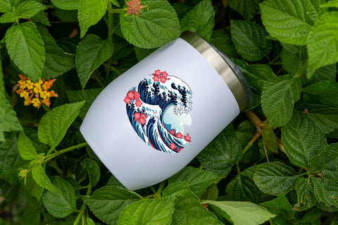 Japanese Kanagawa Wave Clipart Sublimation Regulrcrative 