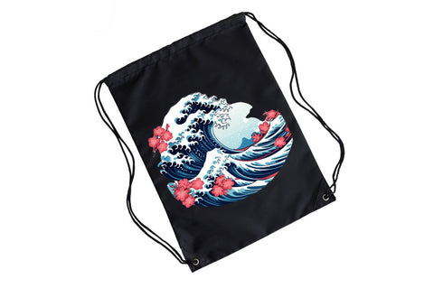 Japanese Kanagawa Wave Clipart Sublimation Regulrcrative 