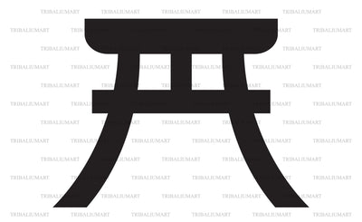 Japanese Tori Gate SVG TribaliumArtSF 