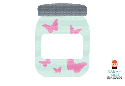 Jar Of Butterflies SVG Sarah Hurley 
