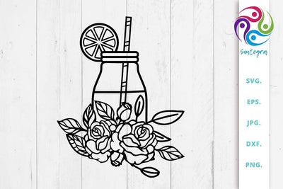 Jar With Lemon Water SVG, Juice Svg SVG Sintegra 
