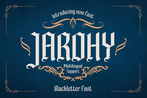 JAROHY – Blackletter Font Font twinletter 