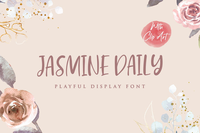 Jasmine Daily - Playful Display Font Font StringLabs 