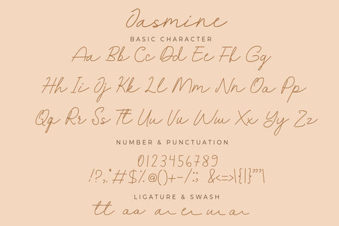 Jasmine Font LetterdayStudio 