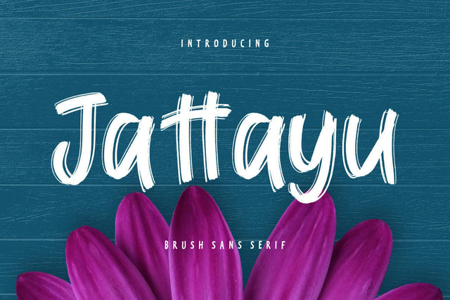 Jattayu Sans Serif Brush Font Creatype Studio 