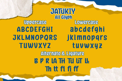 Jatukiy Font Font twinletter 