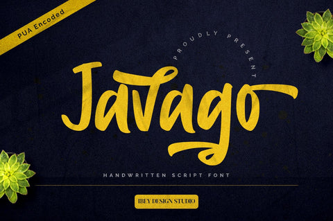 Javago - Handwritten Script Font Font Ibey Design 