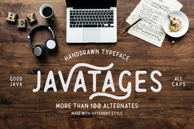 Javatages – a Vintage Font Font Good Java 
