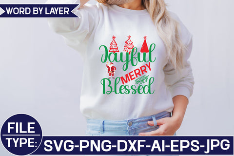 Jayful Merry Blessed SVG Cut File SVG Studio Innate 