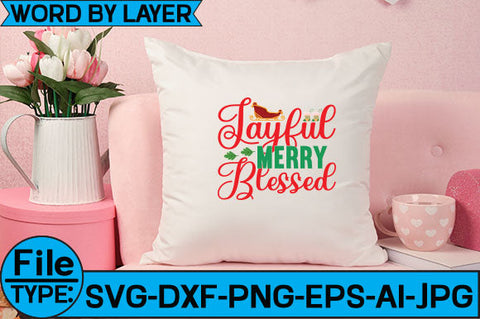 Jayful Merry Blessed SVG Cut File SVG Studio Innate 