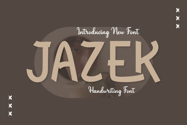 Jazek - Handwriting Font Font twinletter 
