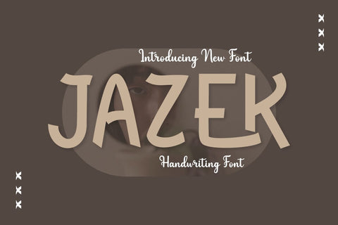 Jazek - Handwriting Font Font twinletter 