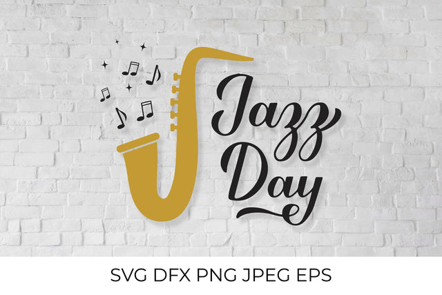 Jazz Day calligraphy hand lettering SVG LaBelezoka 