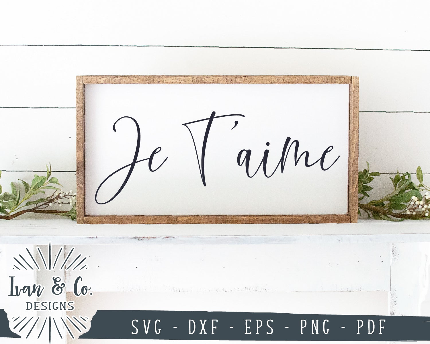 Je T'aime SVG Files | Valentine's Day Svg | French Svg | Romantic Svg ...