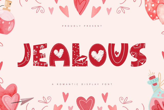 Jealous - Romantic Display Font Font Alpaprana Studio 