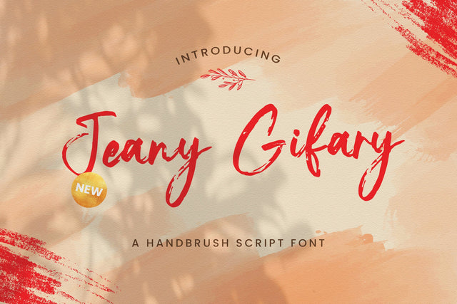 Jeany Gifary - Textured Brush Font Font StringLabs 