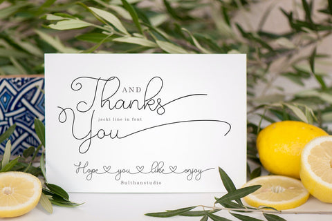 Jecki line Font Sulthan studio 