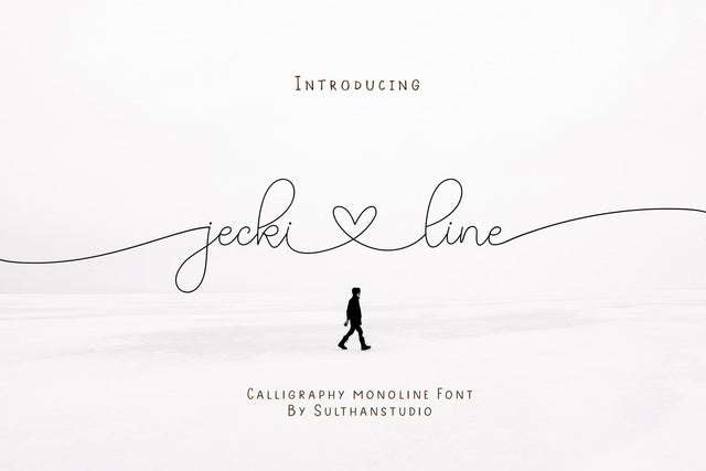 Jecki line Font Sulthan studio 