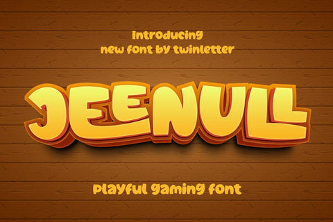 Jeenull Playful Display Font Font twinletter 