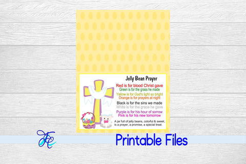 Jelly Bean Prayer Bag Topper - Yellow 3D Paper Family Creations 