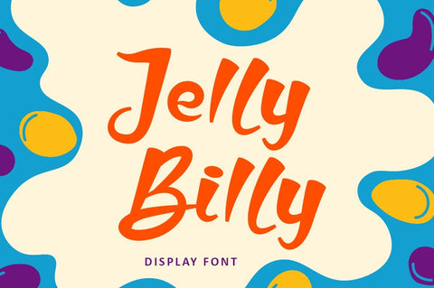 Jelly Billy - Kids Handwritten Font Font Illushvara Design 