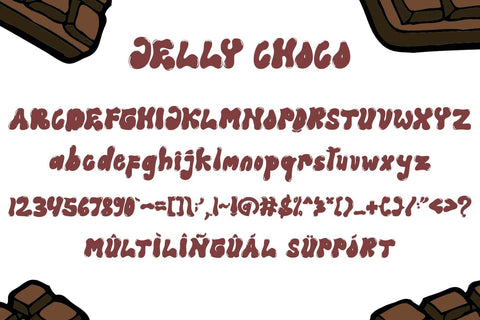 Jelly Choco Font Prasetya Letter 