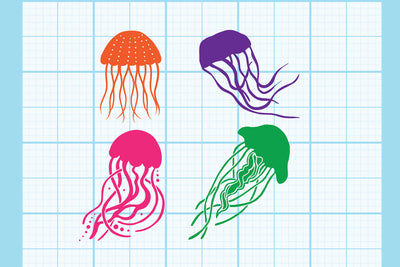 Jelly Fish Collection Svg SVG Johan Ru designs 