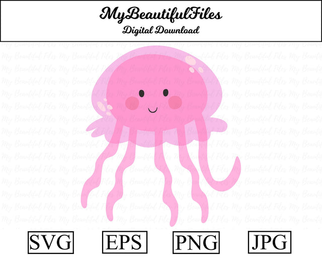 jellyfish - Animal SVG MyBeautifulFiles 