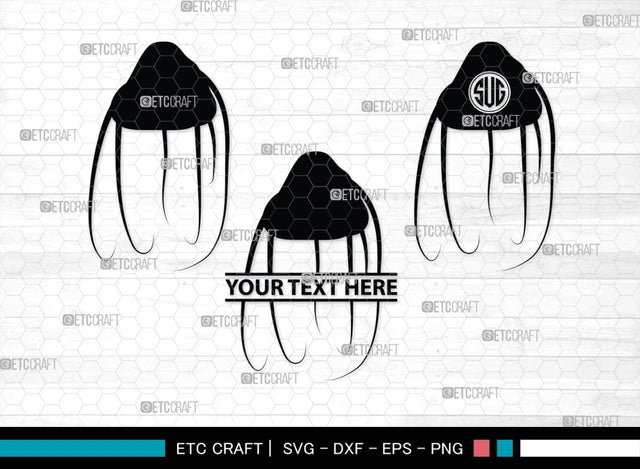 Jellyfish Monogram, Jellyfish Silhouette, Jellyfish SVG, Sea Fish Svg, Sealife Svg, Ocean Svg, Sea Svg, SB00284 SVG ETC Craft 