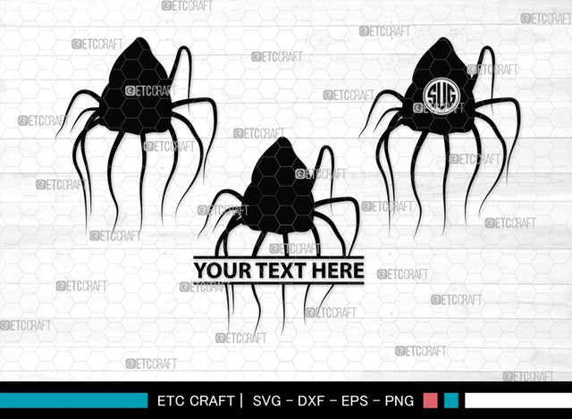 Jellyfish Monogram, Jellyfish Silhouette, Jellyfish SVG, Sea Fish Svg, Sealife Svg, Ocean Svg, Sea Svg, SB00284 SVG ETC Craft 