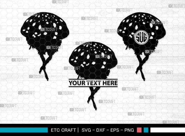 Jellyfish Monogram, Jellyfish Silhouette, Jellyfish SVG, Sea Fish Svg, Sealife Svg, Ocean Svg, Sea Svg, SB00284 SVG ETC Craft 