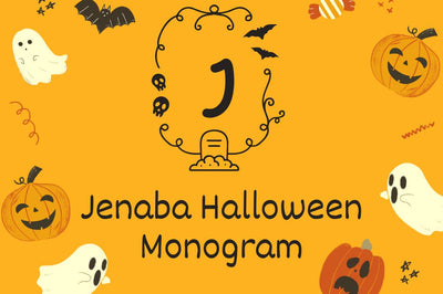 Jenaba Halloween Monogram Font Attype studio 